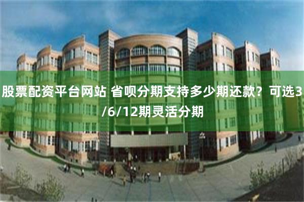 股票配资平台网站 省呗分期支持多少期还款？可选3/6/12期灵活分期