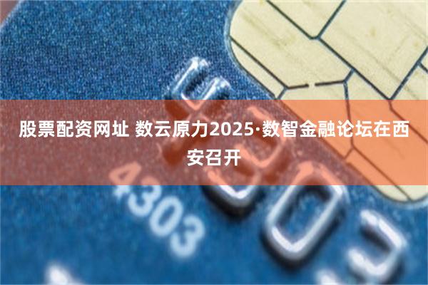 股票配资网址 数云原力2025·数智金融论坛在西安召开