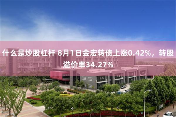 什么是炒股杠杆 8月1日金宏转债上涨0.42%，转股溢价率34.27%