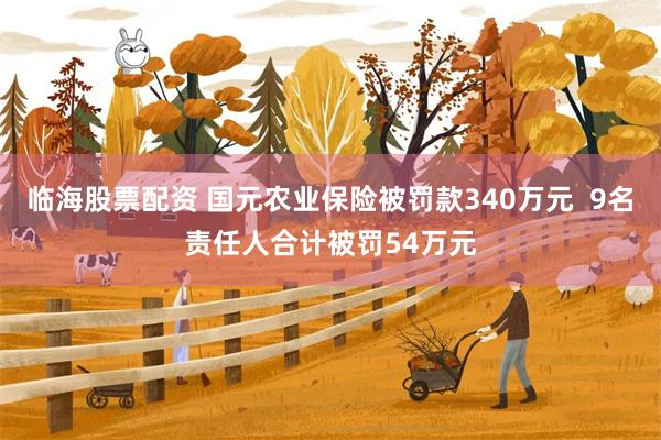 临海股票配资 国元农业保险被罚款340万元  9名责任人合计被罚54万元