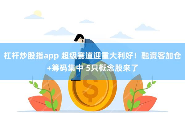 杠杆炒股指app 超级赛道迎重大利好！融资客加仓+筹码集中 5只概念股来了